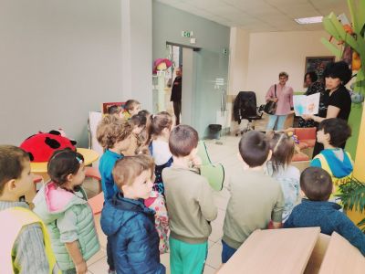 Посещение в РБ "Сава Доброплодни" 2024 - ДГ Божур - Сливен